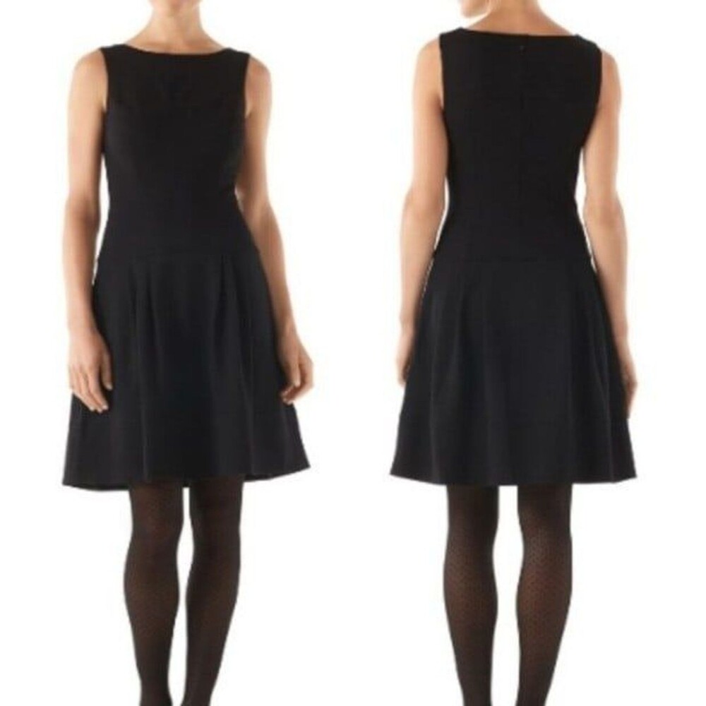 White House Black market pleated sleeveless mini Dress NWT blck 4 Classic Preppy